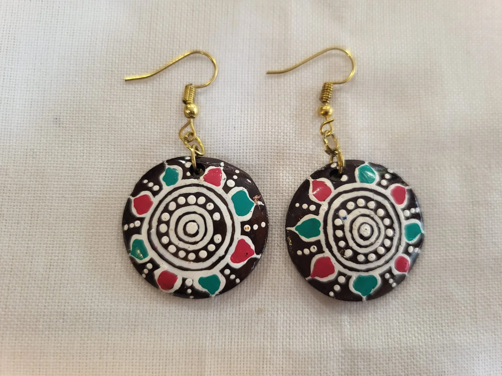 Mandala Bloom Disk Earrings